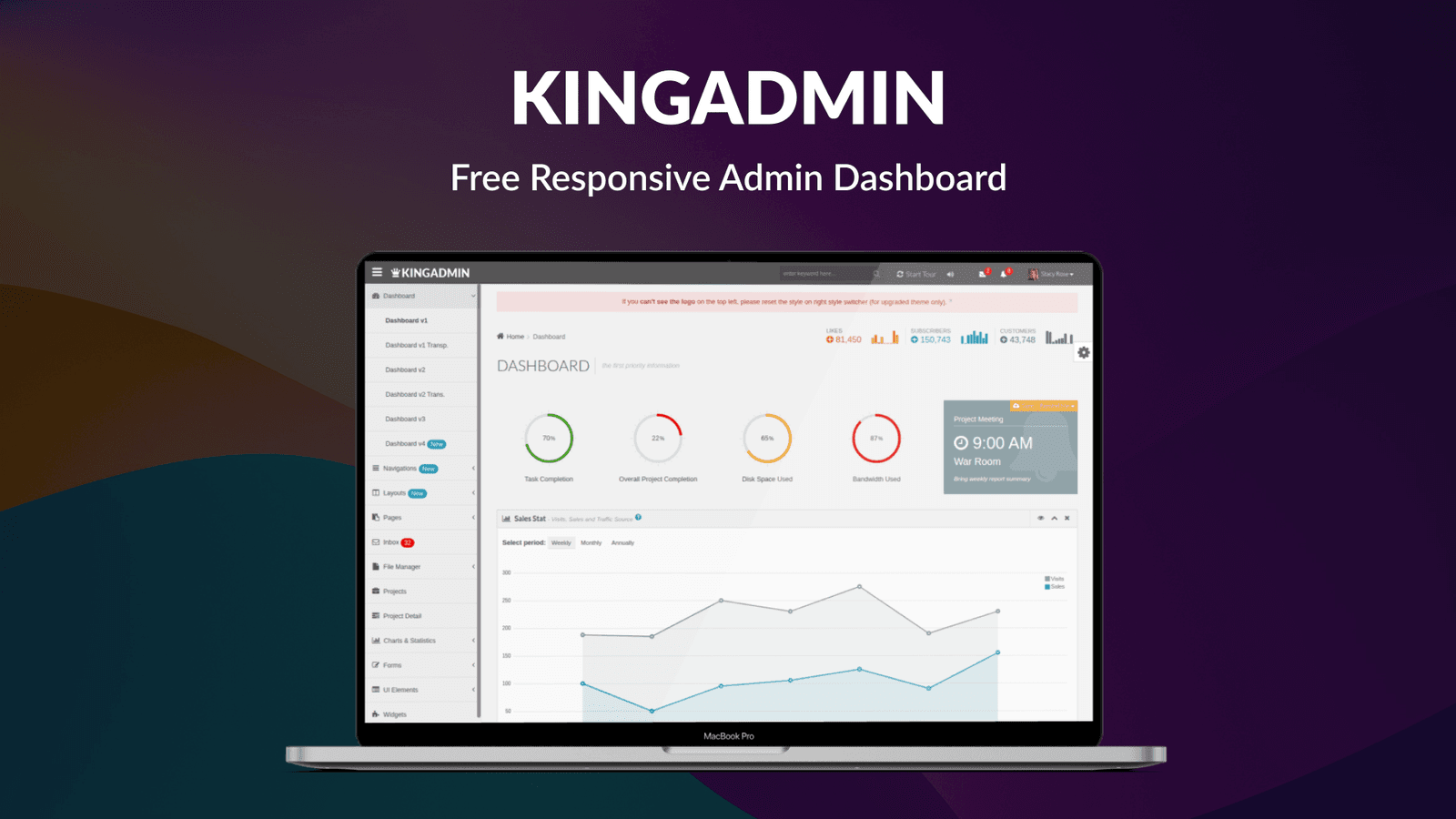 KingAdmin – Free Responsive Admin Dashboard