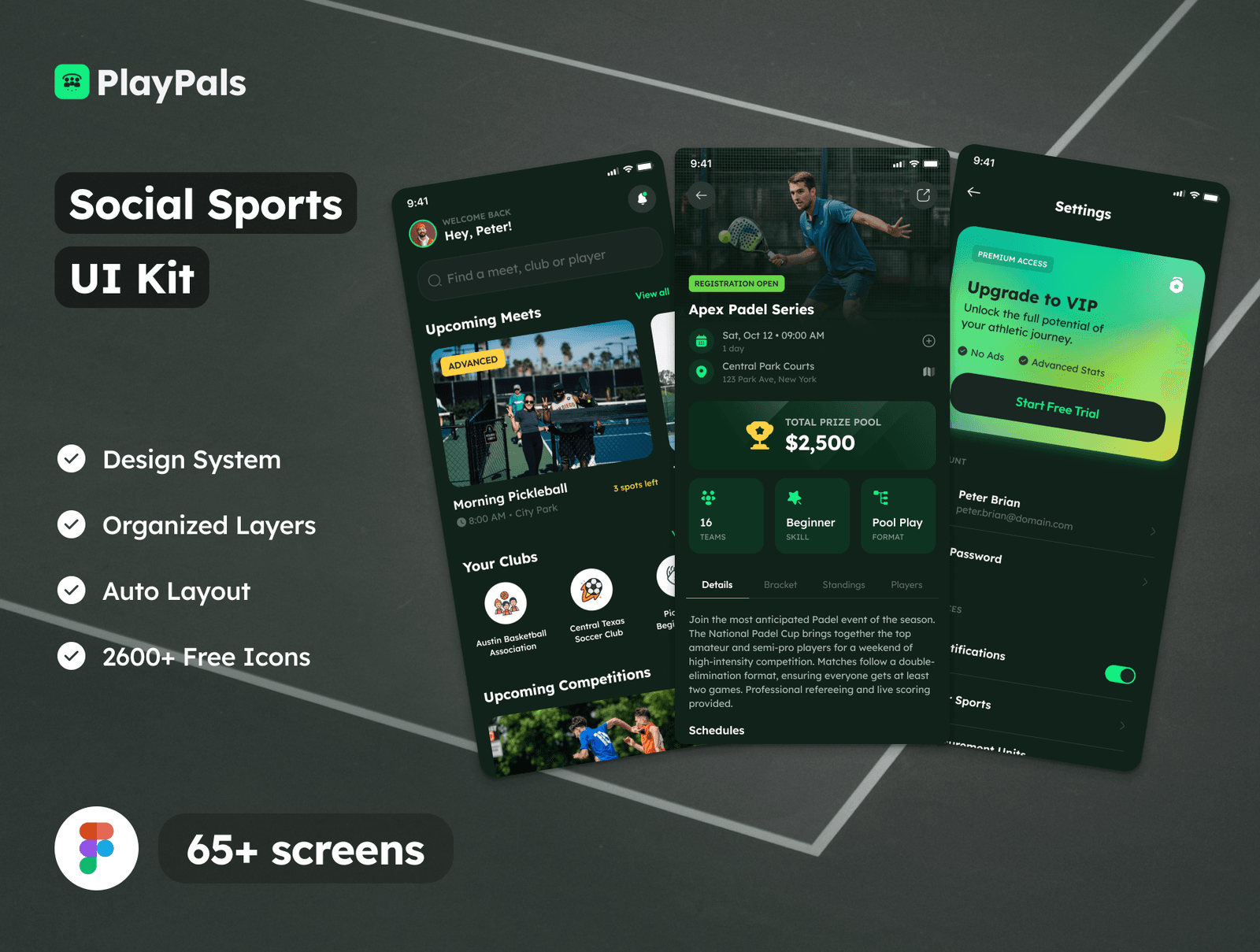 PlayPals - Social Sports & Club Management UI Kit